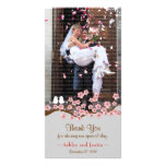 Cherry Blossom Garden Thank You Photo photo cards