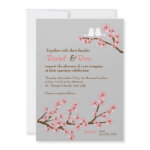 Cherry Blossom Garden Wedding Invitation