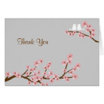 Cherry Blossom Garden Wedding Thank You Greeting Cards