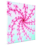Cherry Blossom - Gentle Pink Fractal Swirls Canvas Print