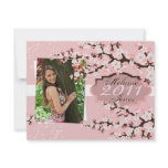 Cherry Blossom Grad Announcement & Invitation