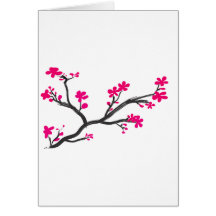 cherry blossom greeting card