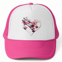 Cherry Blossom Heart Hats