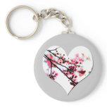 Cherry Blossom Heart keychains