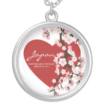 CHERRY BLOSSOM HEART CUSTOM JEWELRY