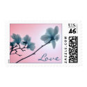 Cherry Blossom Love postage stamps