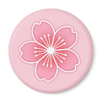 Cherry Blossom Refrigerator Magnet