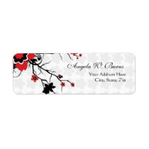 Cherry Blossom Modern Custom Address Labels