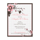 Cherry Blossom Modern Custom Bridal Shower Post Card