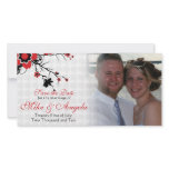 Cherry Blossom Modern Save the date Photo Card