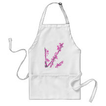 Cherry Blossom on Pink Aprons