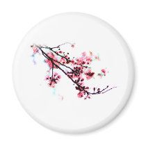 Cherry Blossom Painting Magnets