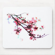 Cherry Blossom Painting Mouse Pads