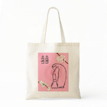 cherry blossom penguins bags by CathyGOriginals cherry blossom penguins bags