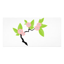 cherry blossom photo card