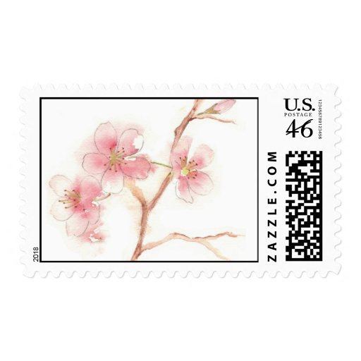 Cherry Blossom Postage Stamp