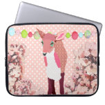Cherry Blossom Pretty Pink Pok-a-dot Fawn Computer Computer Sleeves