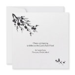 cherry blossom; reception invitations