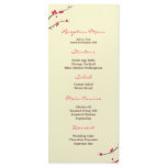 Cherry Blossom Reception Menu rack cards