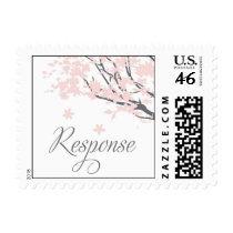 Cherry Blossom rsvp response Postage