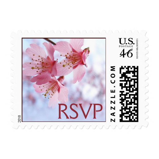 Cherry Blossom RSVP stamps
