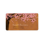 Cherry Blossom Sakura Watercolor (Sunset) Address labels