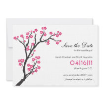 Cherry Blossom Save the Date Custom Invites