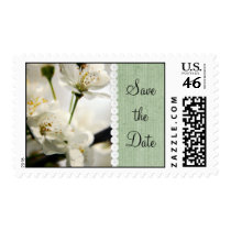 Cherry blossom save the date postage postage