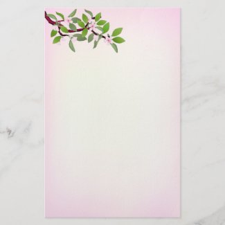 Cherry Blossom Stationery