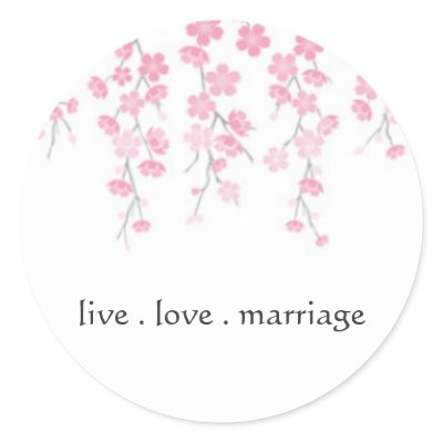 cherry blossom sticker