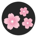 Cherry Blossom Round Sticker