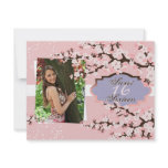 Cherry Blossom Sweet 16 Birthday Party Invitation