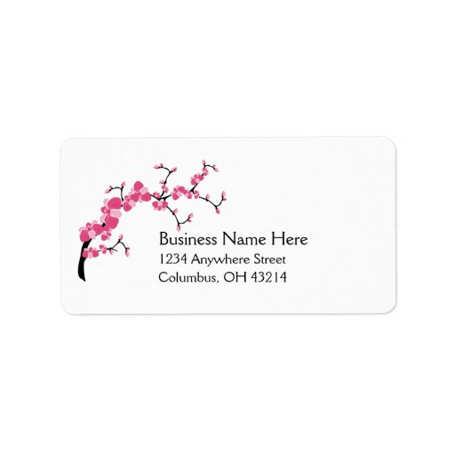 Cherry Blossom Tree Branch Address Labels 1 Zazzle
