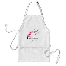 Cherry Blossom Tree Branch Customizable Apron
