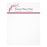 Cherry Blossom Tree Branch Letterhead Design 3