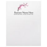 Cherry Blossom Tree Branch Letterhead Design 4