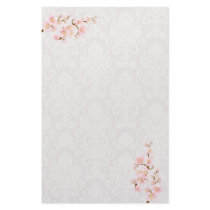 Cherry blossom tree branch Stationery