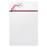 Cherry Blossom Tree Branch Stationery Design 4