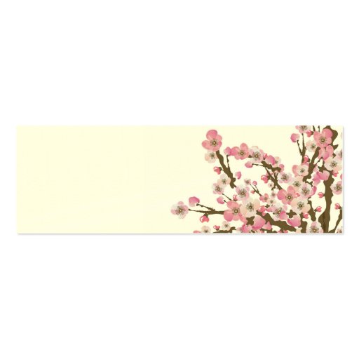 Cherry blossom tree Business Card (front side)