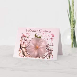 Cherry Blossom Valentine card