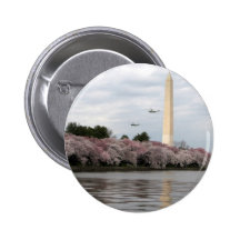 Cherry Blossom Washington DC Button