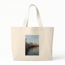 Cherry Blossom Washington monument Canvas Bags