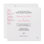 cherry blossom; wedding custom announcement