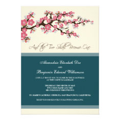 Cherry Blossom Wedding Invitation (custom)