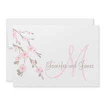 Cherry Blossom Wedding Invitation Landscape