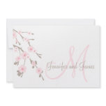 Cherry Blossom Wedding Invitation Landscape