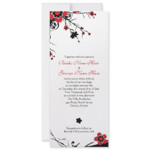 Cherry Blossom Wedding Invite invitations