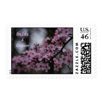 Cherry Blossom Wedding Stamp