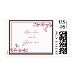 Cherry Blossom Wedding Stamps