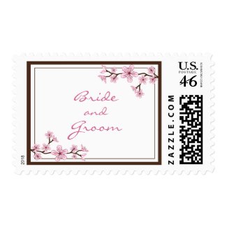 Cherry Blossom Wedding Stamps stamp